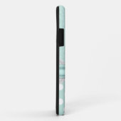 Chic Mint Green Damask iPhone 5 Hoesje (Achterkant/rechts)