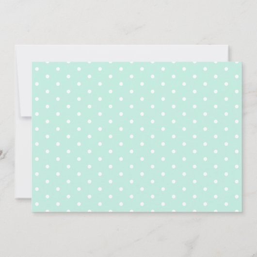 Chic Mint Green & Pink Flowers Birth Announding Aankondiging (Achterkant)