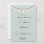 Chic Mint Green White Hearts Vrijgezellenfeest Kaart (Voorkant)