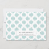 Chic Mint Monogram Weddenschap Foto slaat de datum Save The Date (Achterkant)