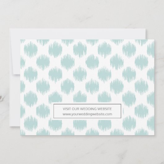 Chic Mint Monogram Weddenschap Foto slaat de datum Save The Date (Achterkant)