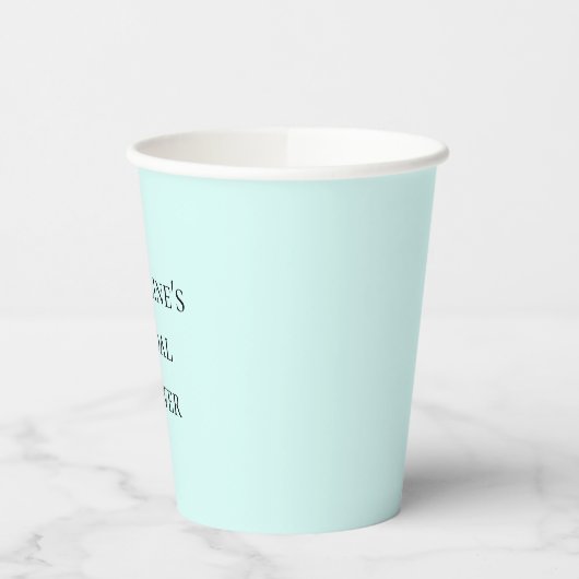Chic Mint Papieren Bekers (Links)