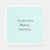 Chic Mint Vrijgezellenfeest Servet (Voorkant)