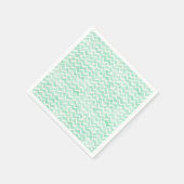 Chic Mint Waterverf Chevron Stripes Servet (Hoek)