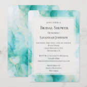 Chic Mint Wit Goud Marmer Vrijgezellenfeest Kaart (Voorkant / Achterkant)