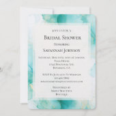 Chic Mint Wit Goud Marmer Vrijgezellenfeest Kaart (Voorkant)