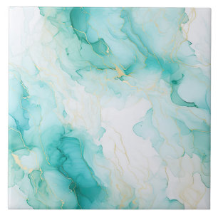 Chic Mint Wit Goud Vrijgezellenfeest Tegeltje