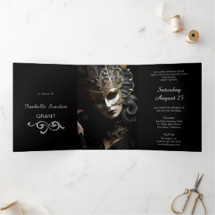 Chic Mis Quince Masquerade Feest Uitnodiging