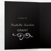 Chic Mis Quince Masquerade Feest Uitnodiging (Binnenzijde eerst)