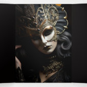 Chic Mis Quince Masquerade Feest Uitnodiging (Binnenkant midden)