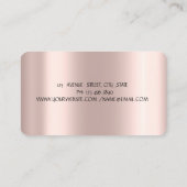 Chic Mixer Flowers Roos Gold Drivers Bakery Visitekaartje (Achterkant)