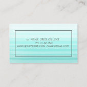 Chic Mixer Flowers Stripe Ombre Bakery Visitekaartje (Achterkant)