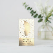 Chic Mobile Notional Gold Foil Quill Visitekaartje (Staand voorkant)