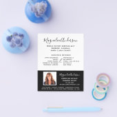 Chic Mobile Notional Service Black White foto Flyer (Enkel)