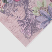 Chic  Mode Florals & handschrift Tissuepapier (Detail)