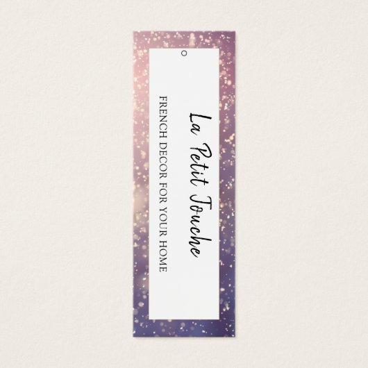 Chic Mode Kleding Verhangend Label Display Price Mini Visitekaartjes (Voorkant)