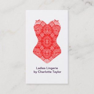 Chic Mode lingerie Boudoir Corset Visitekaartje