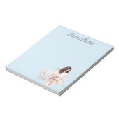 Chic Mode meisje gepersonaliseerde vignet Notitieblok (Linkerzijde)