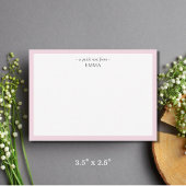 Chic Modern 'A Quick Note from'-briefkaart Notitiekaartje