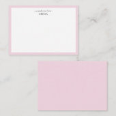 Chic Modern 'A Quick Note from'-briefkaart Notitiekaartje (Voorkant / Achterkant)