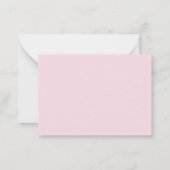 Chic Modern 'A Quick Note from'-briefkaart Notitiekaartje (Achterkant)