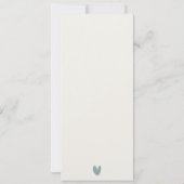 CHIC MODERN AQUA DUSKY BLUE GOLD AGATE VERLOVING KAART (Achterkant)