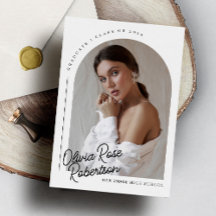 Chic Modern Arch Photo Afstuderen