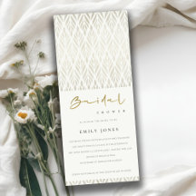 CHIC MODERN ART DECO WHITE SILVER VRIJGEZELLENFEES