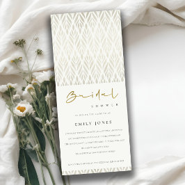 CHIC MODERN ART DECO WHITE SILVER VRIJGEZELLENFEES KAART