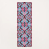 Chic Modern Baroque Pattern in Blue Paars Pink Yogamat (Voorkant)