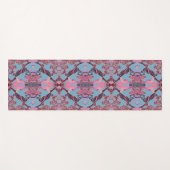 Chic Modern Baroque Pattern in Blue Paars Pink Yogamat (Voorkant (horizontaal))