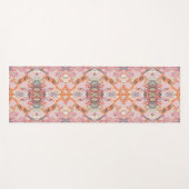 Chic Modern Baroque Pattern in Roze Oranje Paars Yogamat (Voorkant (horizontaal))