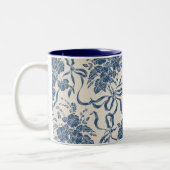 Chic Modern  bevliegingspatroon Tweekleurige Koffiemok (Links)