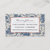 Chic Modern  bevliegingspatroon Visitekaartje (Achterkant)