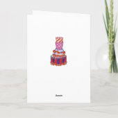 Chic Modern Birthday Kaart voor meisje (Achterkant)