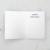 Chic Modern Birthday Kaart voor meisje (Binnen)