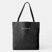 Chic Modern Black Canvas tas (Voorkant)