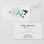 chic modern blauw blauw blauw blauw blauw staafje visitekaartje (Voorkant / Achterkant)