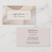 Chic Modern Blush Gold Glitter Jewelry Visitekaartje (Voorkant / Achterkant)