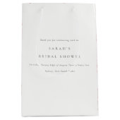 Chic Modern Blush Paisley Typography Vrijgezellenf Medium Cadeauzakje (Voorkant)