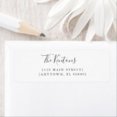 Chic Modern Bracket Return Address Labels (Insitu)