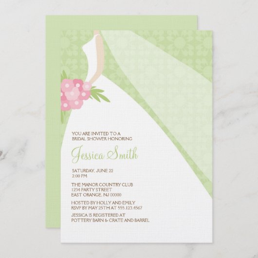 Chic Modern Bride Kaart (Voorkant / Achterkant)