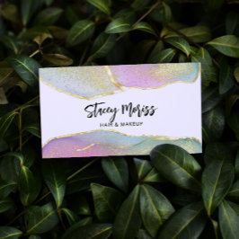 Chic Modern Bright Trendy Gold Colorful QR Code Bu Visitekaartje