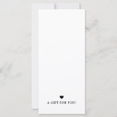 Chic Modern Business Gift Certificate with Logo (Achterkant)