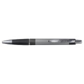 Chic Modern Business Logo Zwart Grijs Pen (Achterkant)
