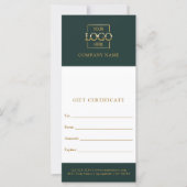 Chic Modern Business Personalized Gift Certificate (Voorkant)