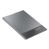 Chic Modern Business Silver Notitieboek (Rechterzijde)