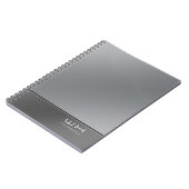 Chic Modern Business Silver Notitieboek (Linkerzijde)