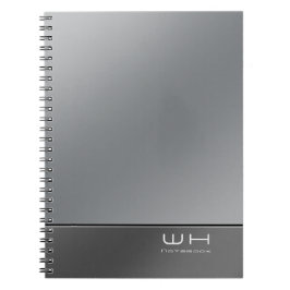 Chic Modern Business Silver Notitieboek