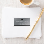 Chic Modern Business Zilver Zwart Etiket (Insitu)